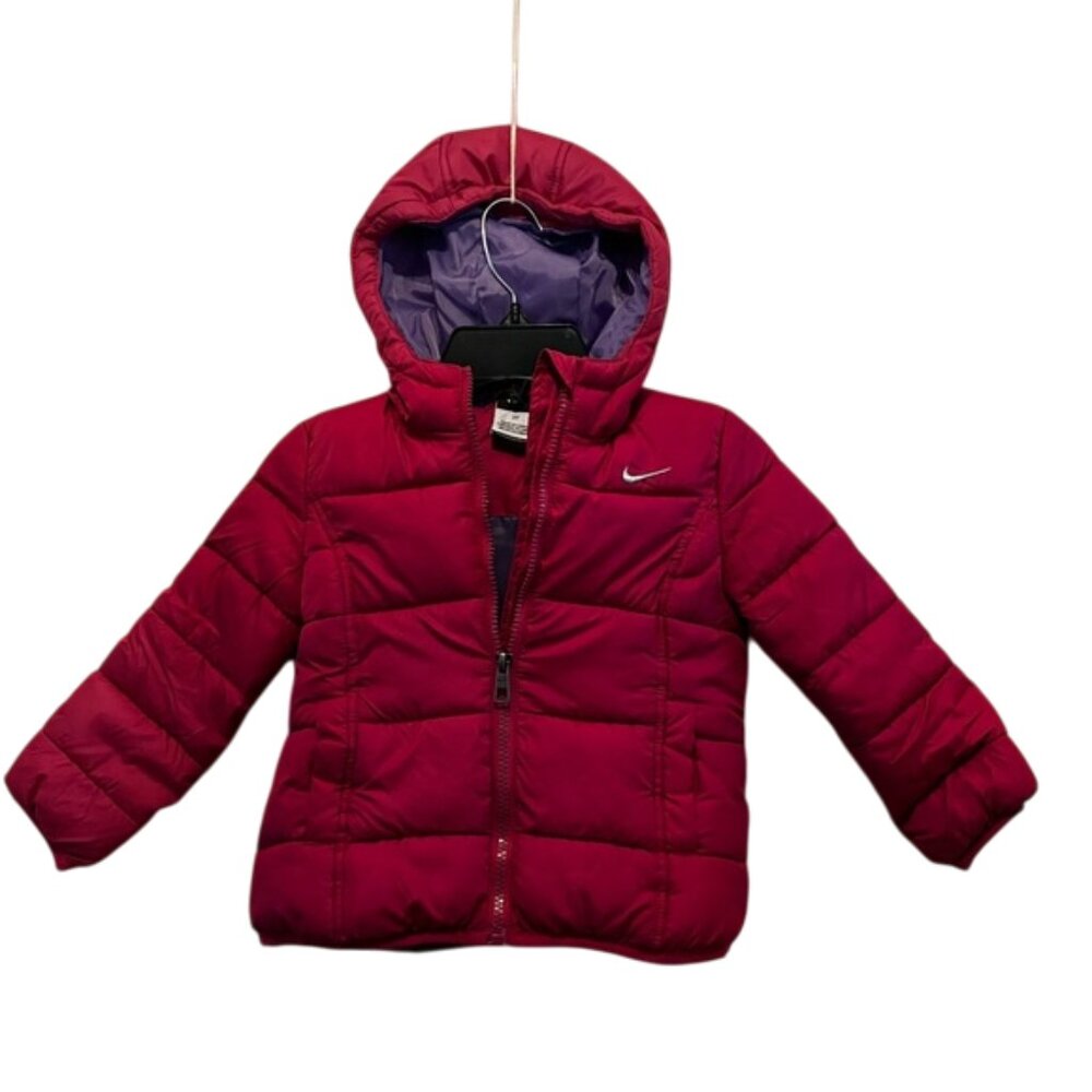 Nike Puffer Jacket - Raspberry/Purple - Girls 2T - GUC